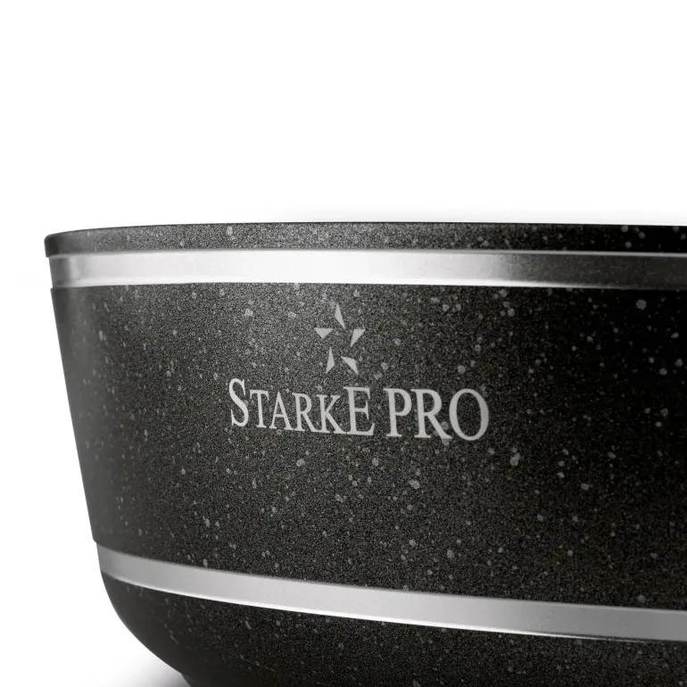 STARKE PRO CELEBRITY MARBLE Patelnia głęboka 28 cm + pokrywka / non-stick / indukcja