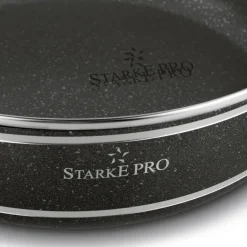 STARKE PRO CELEBRITY MARBLE Patelnia głęboka 24 cm + pokrywka / non-stick / indukcja