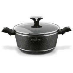 STARKE PRO CELEBRITY MARBLE Zestaw garnków 10 el z pokrywkami / non-stick / indukcja