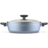 STARKE PRO DOUBLE Patelnia 28 cm z pokrywką / dwa uchwyty / non-stick / indukcja