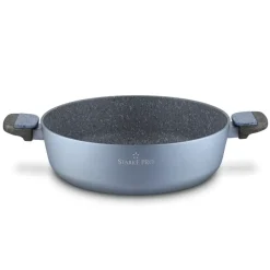 STARKE PRO DOUBLE Patelnia 28 cm z pokrywką / dwa uchwyty / non-stick / indukcja