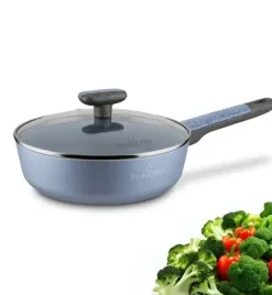 STARKE PRO DOUBLE Patelnia głęboka 24 cm z pokrywką / non-stick / indukcja