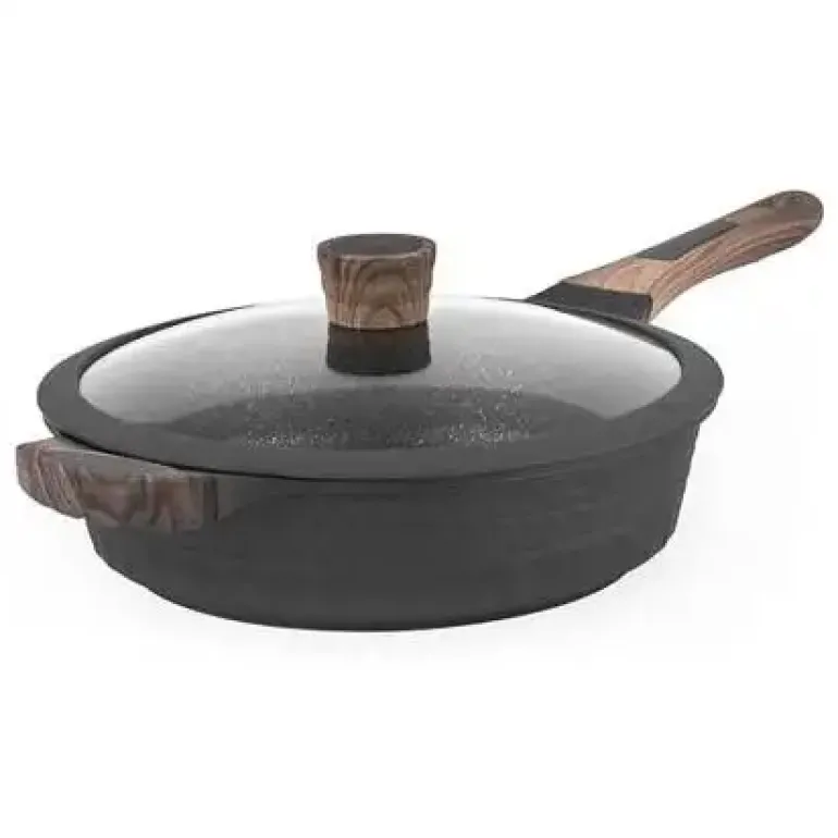 STARKE PRO EMBOSSED Patelnia marmurowa 28 cm / indukcja / aluminium / głęboka