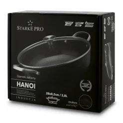 STARKE PRO HANOI Garnek 3,8 L z pokrywką 28 cm / żeliwny / indukcja