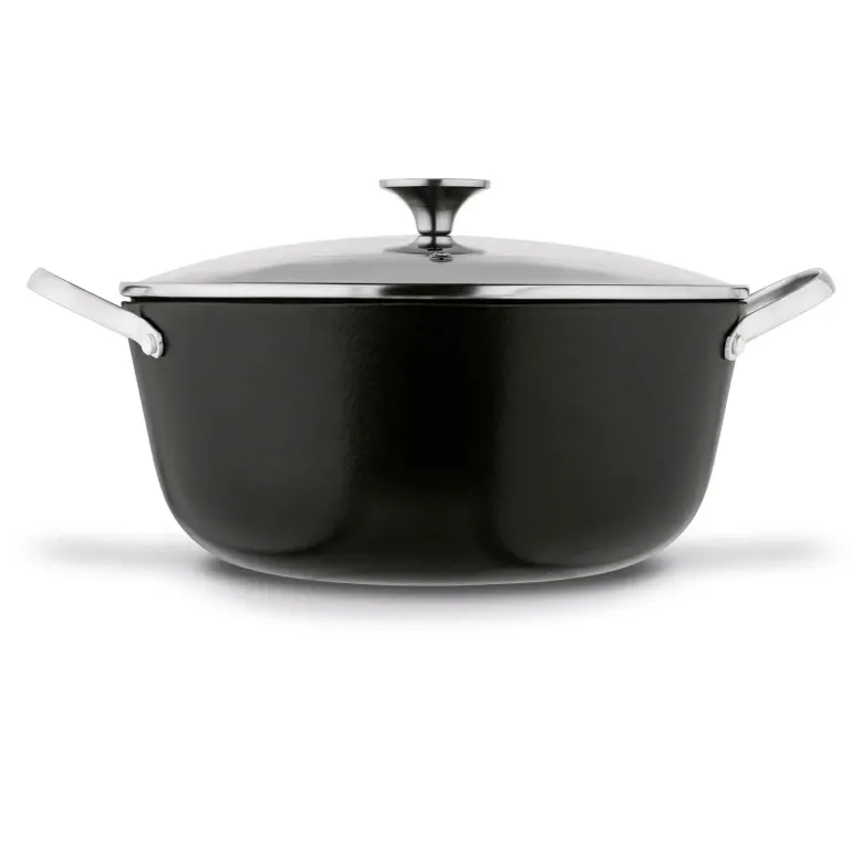 STARKE PRO HANOI Garnek 5,6 L z pokrywką 28 cm / żeliwny / indukcja