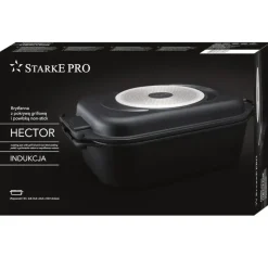 STARKE PRO HECTOR Brytfanna 7,5 l z aromatyzerem z pokrywą grillową 2,8 l / aluminium