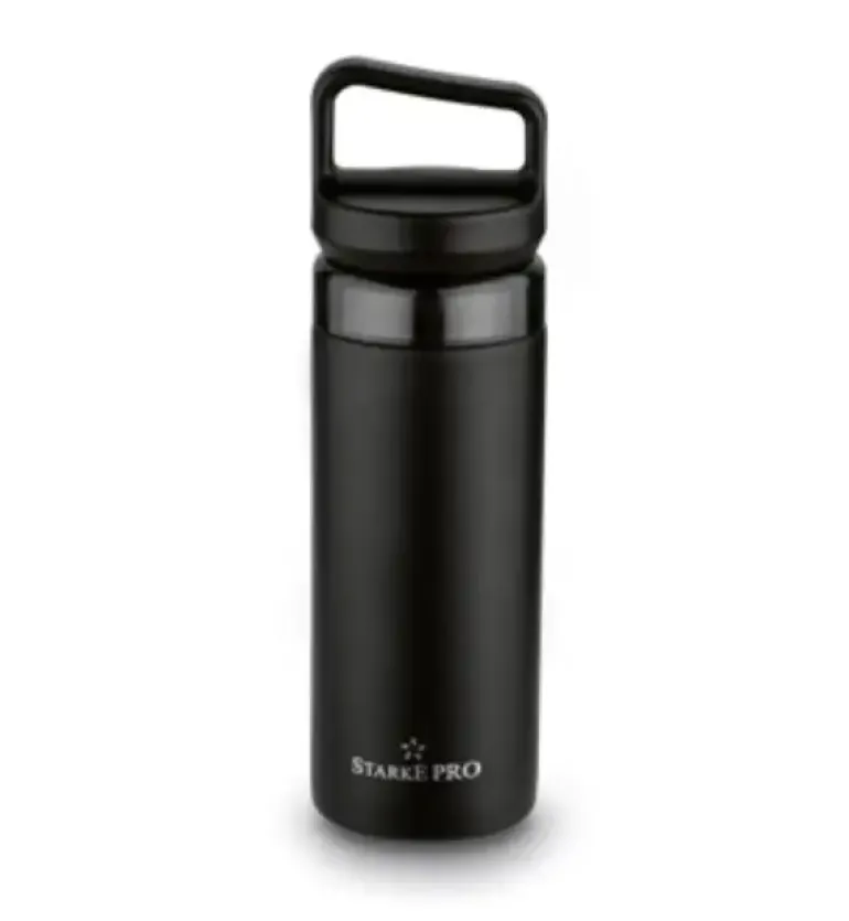 STARKE PRO LAZARO BUTELKA TERMICZNA Z SITKIEM 400ML CZARNA
