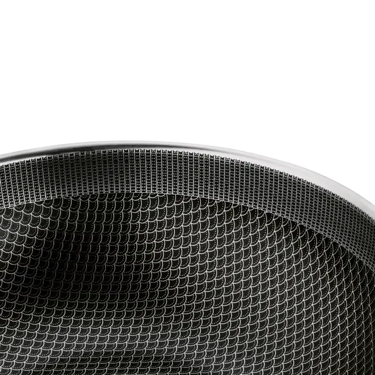 STARKE PRO LINESTA STEEL WOK 30X9 CM Z POKRYWKĄ SREBRNY NIERDZEWNY