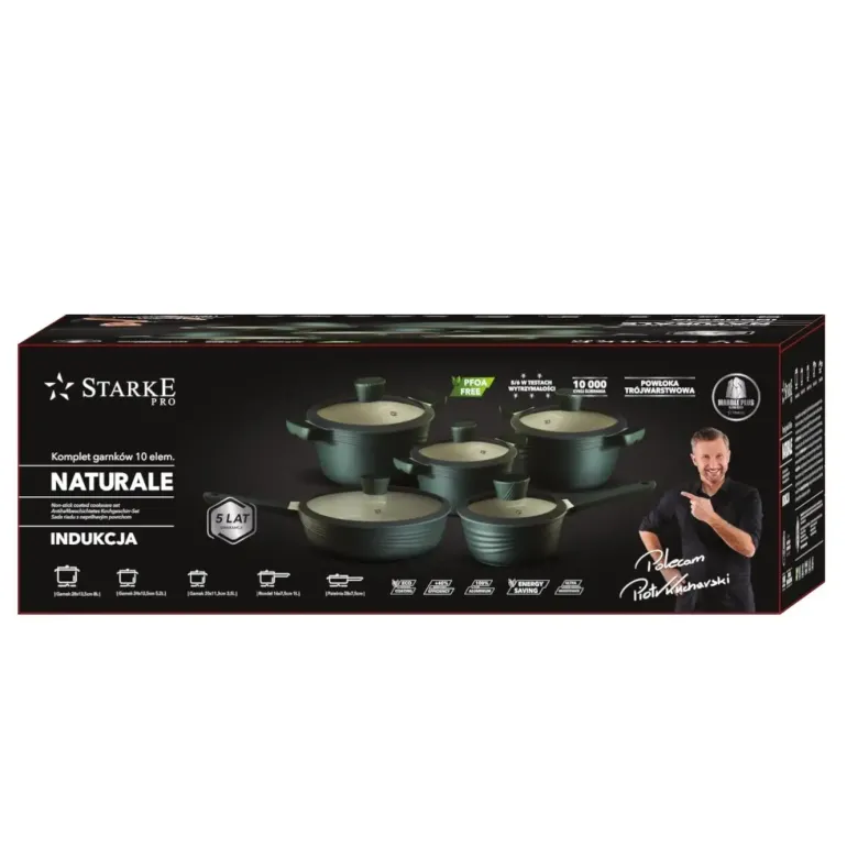 STARKE PRO NATURALE KPL.GARNKÓW 10EL.( R.16CM+G.20/24/28CM +PAT.28)