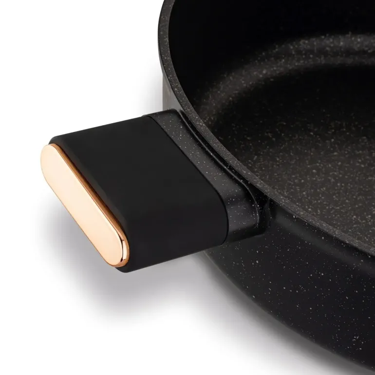 STARKE PRO STARLET PATELNIA KRÓT. UCH. Z POKRYWKĄ BLACK 28X8CM