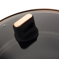 STARKE PRO STARLET PATELNIA KRÓT. UCH. Z POKRYWKĄ BLACK 28X8CM