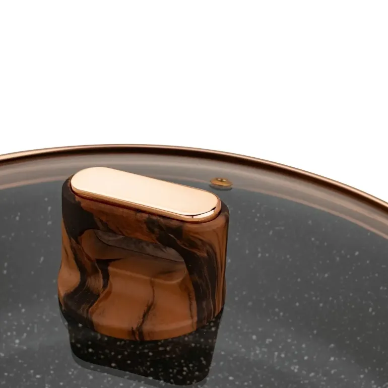 STARKE PRO STARLET PATELNIA KRÓT. UCH. Z POKRYWKĄ BROWN 28X8CM