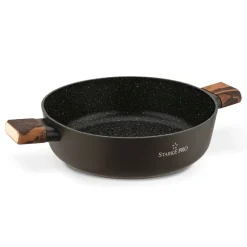 STARKE PRO STARLET PATELNIA KRÓT. UCH. Z POKRYWKĄ BROWN 28X8CM