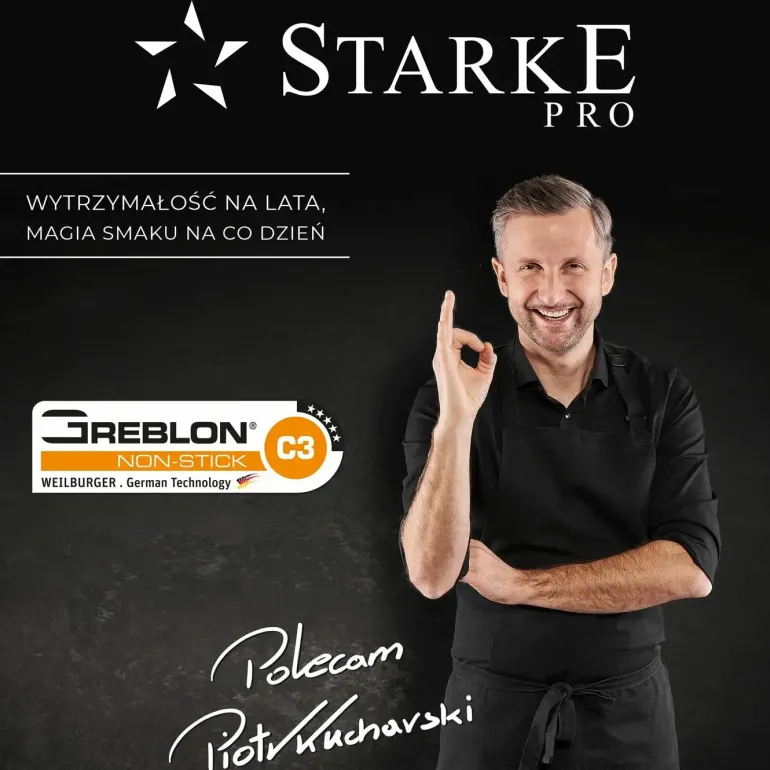STARKE PRO TAYLOR MARBLE Garnek z pokrywką 24 cm / 4,2 l / Greblon® C3