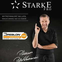 STARKE PRO TREVISO Zestaw garnków nierdzewnych z patelnią 10 el / indukcja