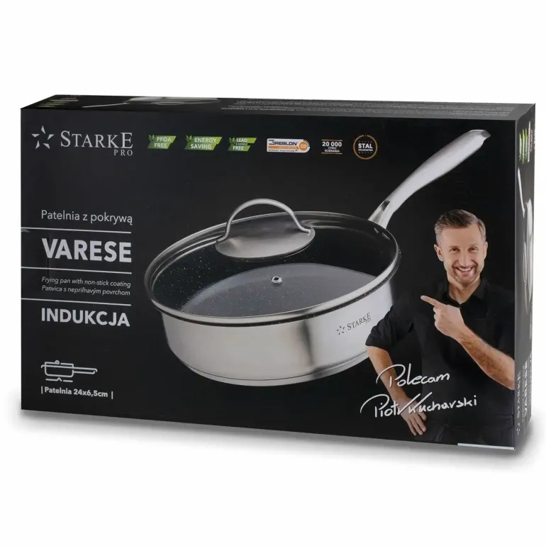 STARKE PRO VARESE PATELNIA NON-STICK SZ/P 24X6,5CM