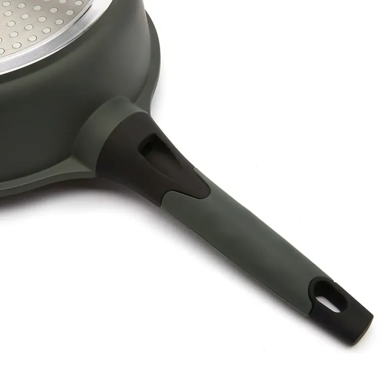STARKE PRO VIRIDI Patelnia głęboka 24 cm z pokrywką / Greblon® C3