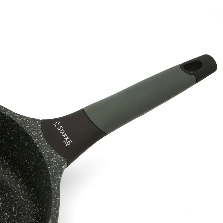 STARKE PRO VIRIDI Patelnia głęboka 24 cm z pokrywką / Greblon® C3