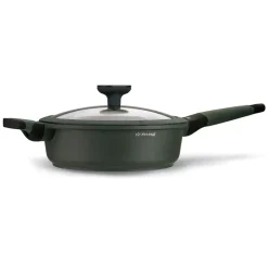 STARKE PRO VIRIDI Patelnia głęboka 24 cm z pokrywką / Greblon® C3