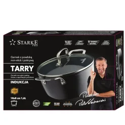 STARKE TARRY Garnek z pokrywką 18 cm / Nieprzywierająca powłoka Aerolite / indukcja