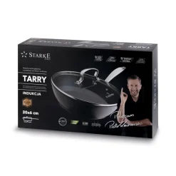 STARKE TARRY Patelnia głęboka z pokrywką 20 cm / Nieprzywierająca powłoka Aerolite / indukcja