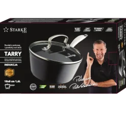 STARKE TARRY Rondel z pokrywką 18 cm / Nieprzywierająca powłoka Aerolite / indukcja