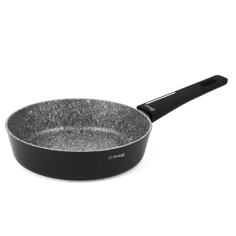STARKE WINNER Patelnia głęboka 24 cm / Powłoka granitowa Multi Stone nano-tech