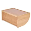 TADAR Chlebak bambusowy 27x40x18 cm / jasne drewno