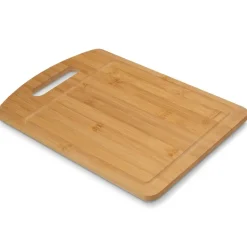 TADAR Deska do krojenia 33x23x1 cm / z uchwytem / prostokątna / drewno bambusowe