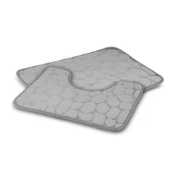 TADAR DYWANIKI ŁAZIENKOWE KPL.2 SZT. 40x60+ 50x40CM JASNO SZARE