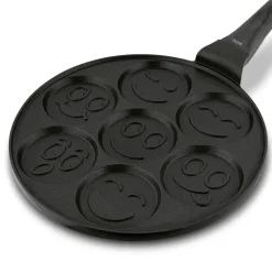 TADAR EMOTKI Patelnia do pancakes i placków 26,5 cm / czarna / non-stick / indukcja