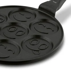 TADAR EMOTKI Patelnia do pancakes i placków 26,5 cm / czarna / non-stick / indukcja