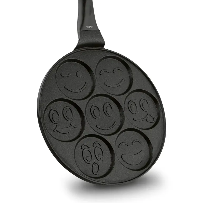TADAR EMOTKI Patelnia do pancakes i placków 26,5 cm / czarna / non-stick / indukcja