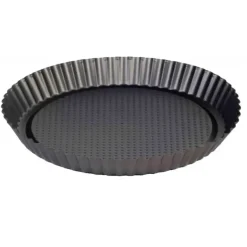 TADAR FRUTTO Forma do pieczenia ciasta / tarty 27,5 cm z falistym brzegiem / stal węglowa