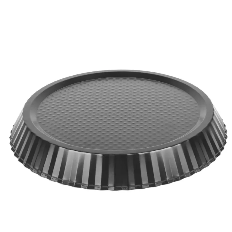 TADAR FRUTTO Forma do pieczenia ciasta / tarty 27,5 cm z falistym brzegiem / stal węglowa