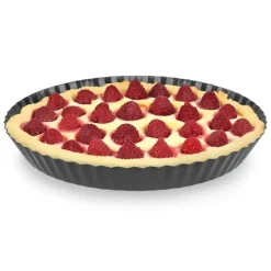 TADAR FRUTTO Forma do pieczenia ciasta / tarty 27,5 cm z falistym brzegiem / stal węglowa