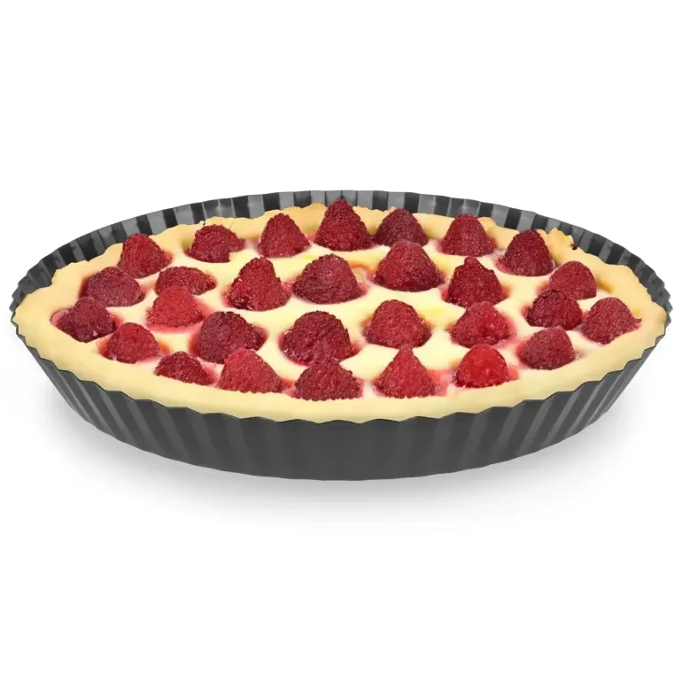 TADAR FRUTTO Forma do pieczenia ciasta / tarty 27,5 cm z falistym brzegiem / stal węglowa