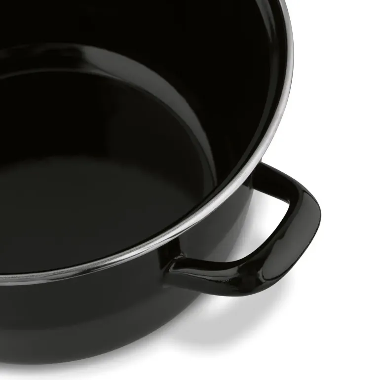 TADAR Garnek do frytek 3,2 l / z sitkiem i pokrywką / emalia