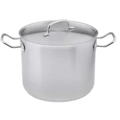 TADAR Garnek gastronomiczny 12 l z pokrywką 25 cm / stal nierdzewna