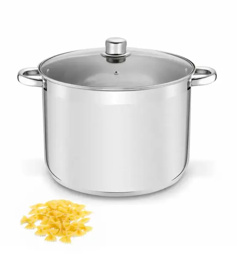 TADAR Garnek prosty z pokrywką 15 L / stal nierdzewna / indukcja