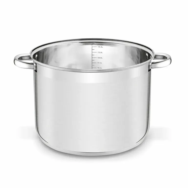 TADAR Garnek prosty z pokrywką 15 L / stal nierdzewna / indukcja