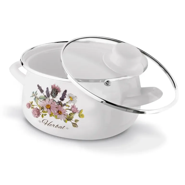 TADAR HERBAL Komplet garnków emaliowanych 8 el / indukcja