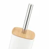 TADAR IVER Szczotka do WC z pojemnikiem / 8,5 x 37 cm / biała