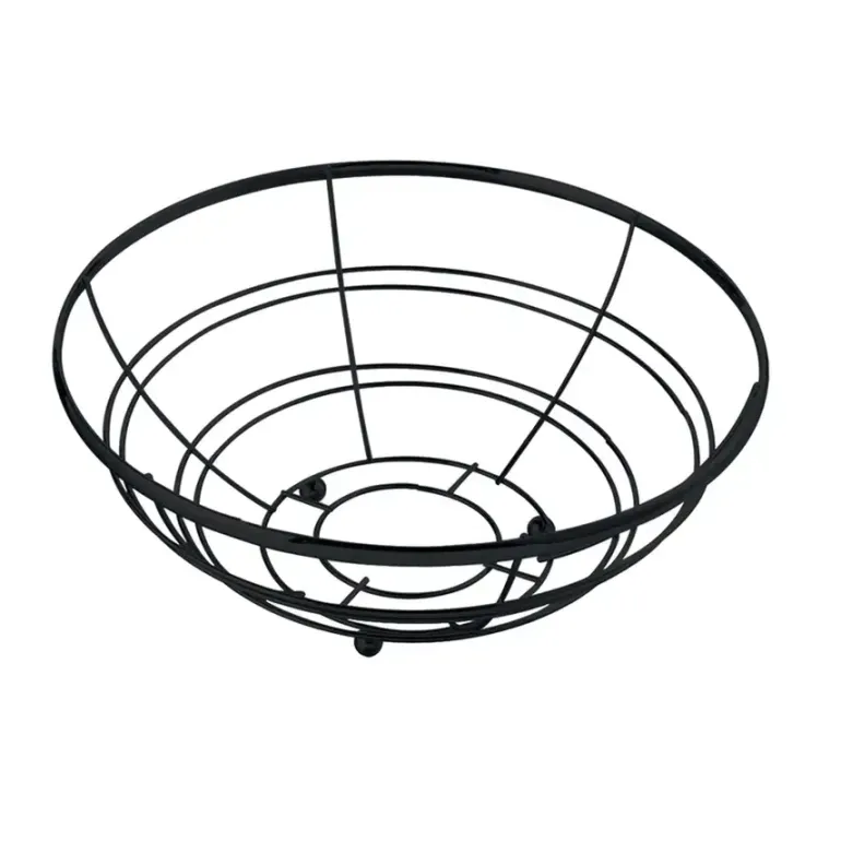 TADAR Koszyk na owoce 28 cm / czarny / metal