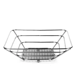 TADAR Koszyk na owoce 24 cm / kwadratowy / metal