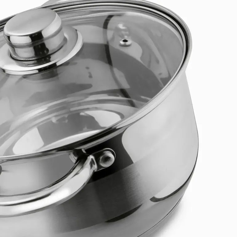 TADAR LUZON Garnek 2,3 l z pokrywką / stal nierdzewna / indukcja