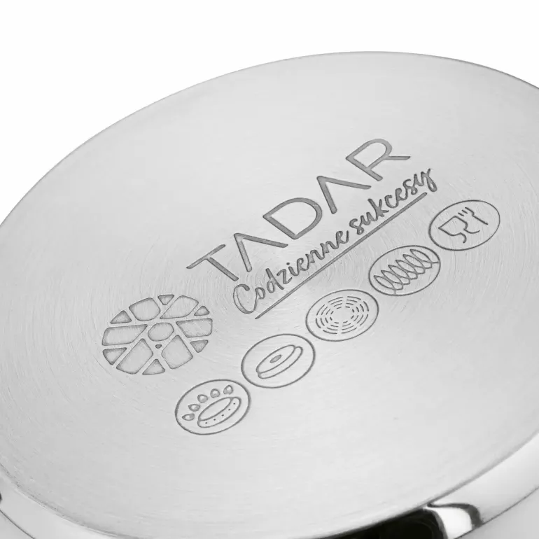 TADAR LUZON Garnek 2,3 l z pokrywką / stal nierdzewna / indukcja