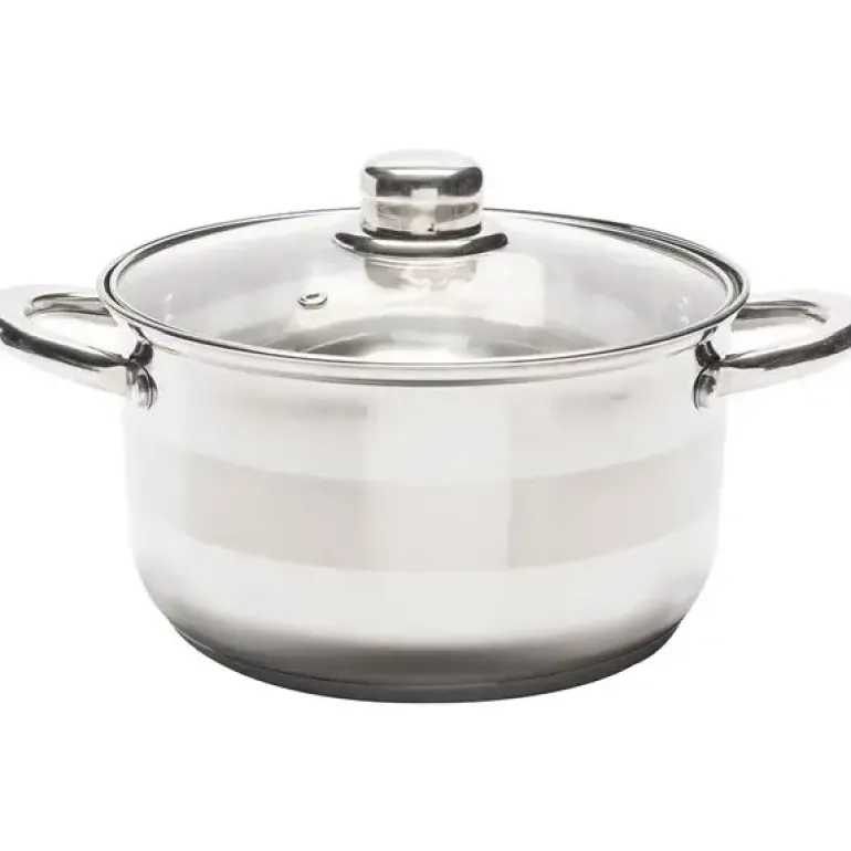 TADAR LUZON Garnek z pokrywką / 3,5 l / Ø 20 cm / stal nierdzewna, szkło