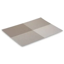 TADAR MATA STOŁOWA PVC 45x30 KRATKA BIAŁO/BEŻOWA