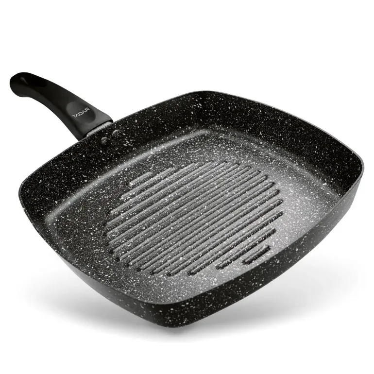TADAR PATELNIA NON-STICK GRILLOWA MARMARA BLACK 26CM BEZ INDUKCJI